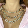 Massive Modeschmuck-Halskette D4819