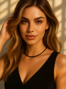 Black Agate Choker 5365