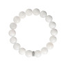 Armband aus weißem Jadeit D5421