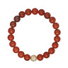 Armband aus roter Jade D4567