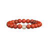 Armband aus roter Jade D4567