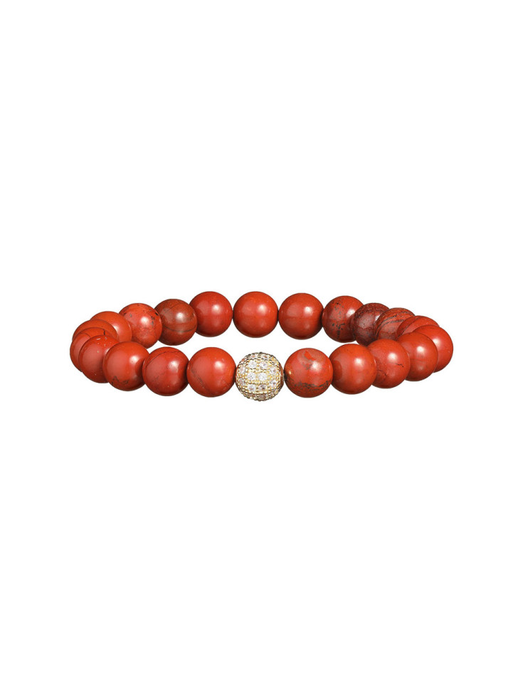 Armband aus roter Jade D4567