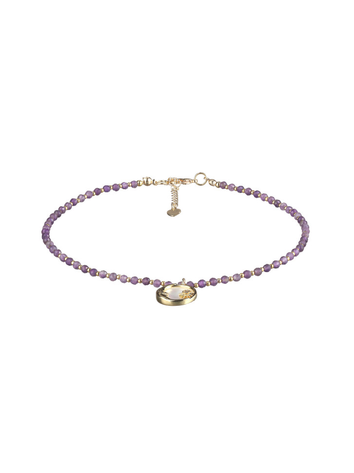 Choker aus natürlichen Amethyst D5091
