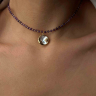 Choker aus natürlichen Amethyst D5091