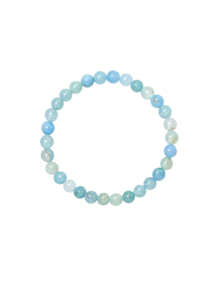 Armband aus blauem Achat D4871