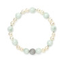 Perlen- und Angelit-Armband D5034