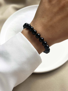 Women's Black Agate Bracelet 4600