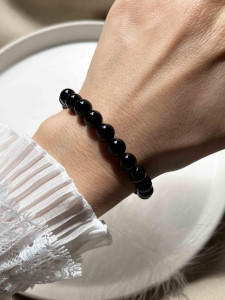 Women's Black Agate Bracelet 4600