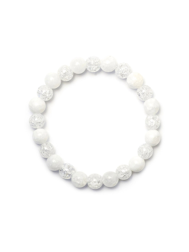 Armband aus Jadeit und Kristall D4902