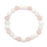 Armband aus natürlichen Jade-, Quarz- und Bergkristallsteinen D4519