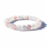 Armband aus natürlichen Jade-, Quarz- und Bergkristallsteinen D4519