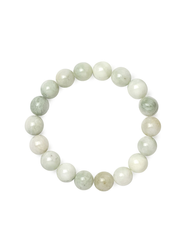 Zartgrünes Jadeit-Armband D4601