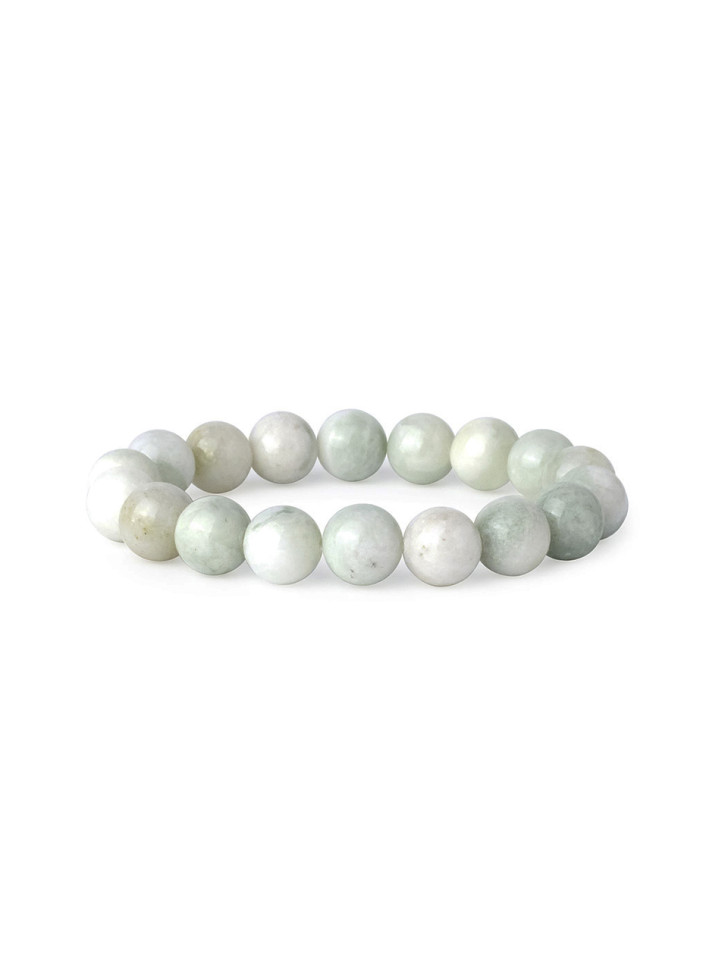 Zartgrünes Jadeit-Armband D4601