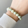 Zartgrünes Jadeit-Armband D4601