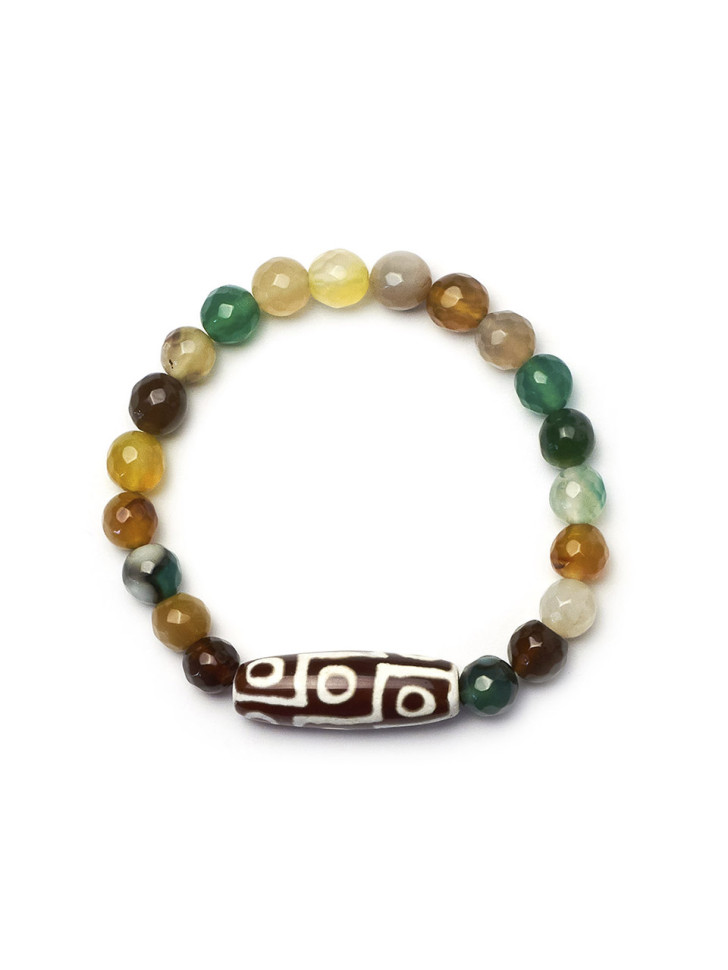 Armband aus Stein mit Dzi-Perle D5012