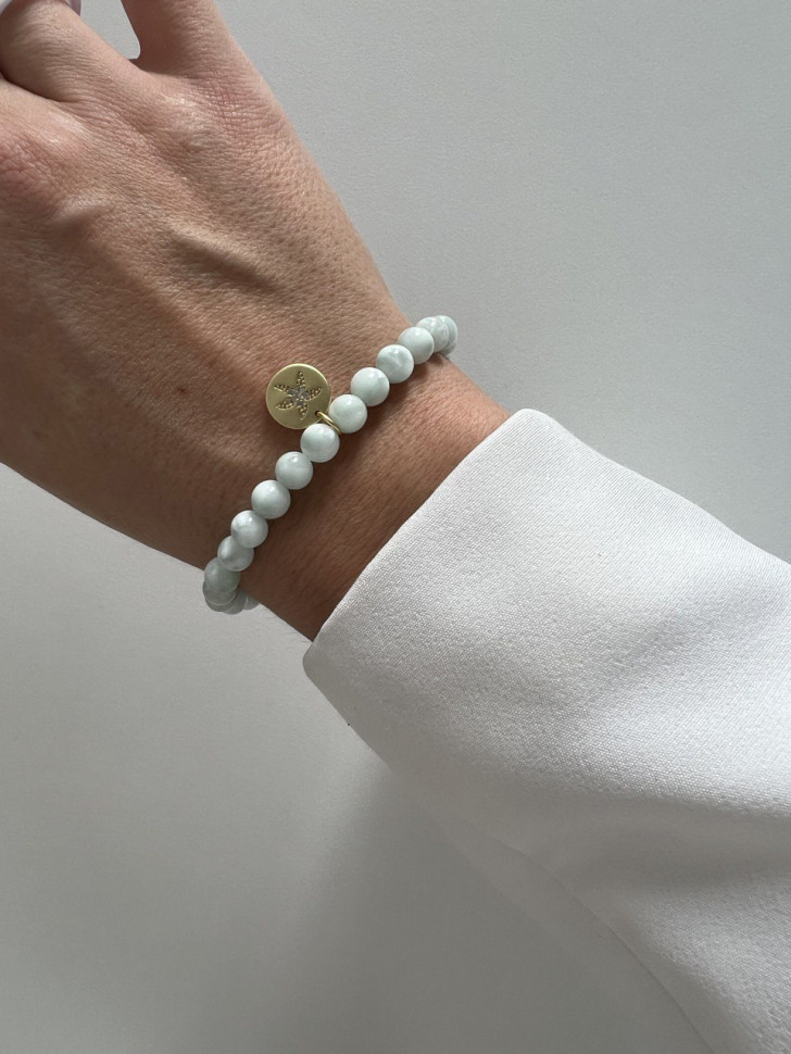 Armband aus Angelit mit Anhänger D5124