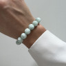 Armband aus natürlichen Angelitsteinen D5122