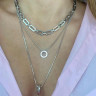 Ringanhänger an Metallkette D4804