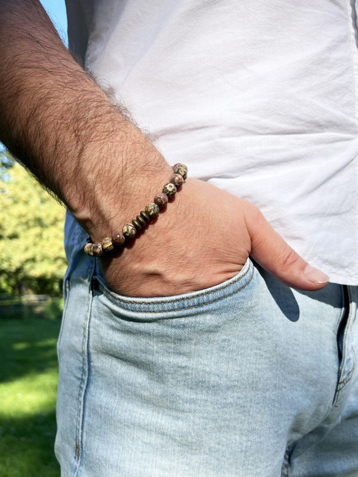 Jade-Armband für Männer D4539