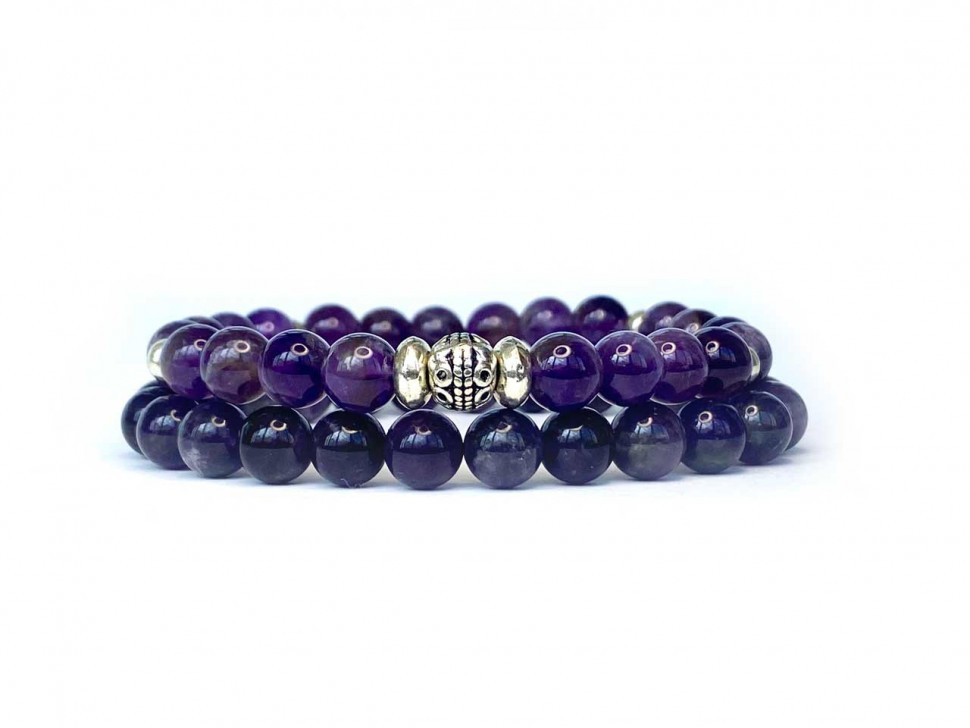 Amethystarmbänder für Männer D4549