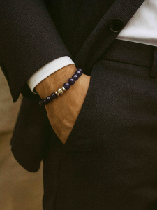 Amethyst bracelet for men 4501