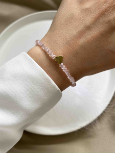 Pink crystal bracelet 5413