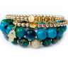 Handgefertigte Armbänder aus natürlichen Steinen D4769
