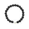 Armband aus schwarzem Achat D4796