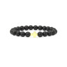Armband aus schwarzem Achat D4796