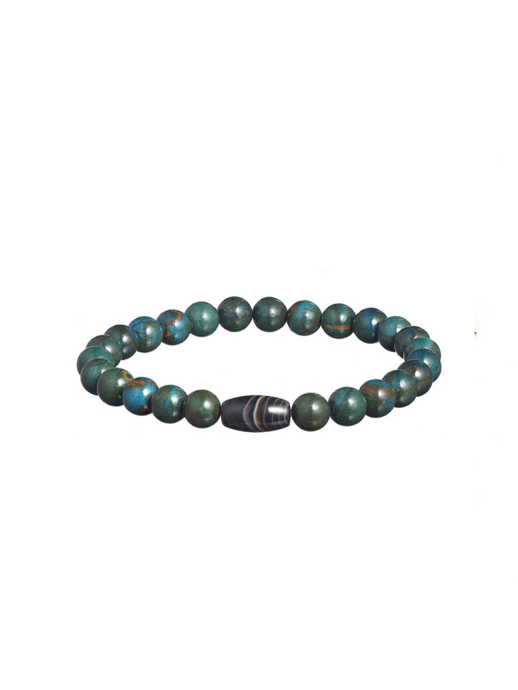 Herrenarmband aus Apatitstein D4683
