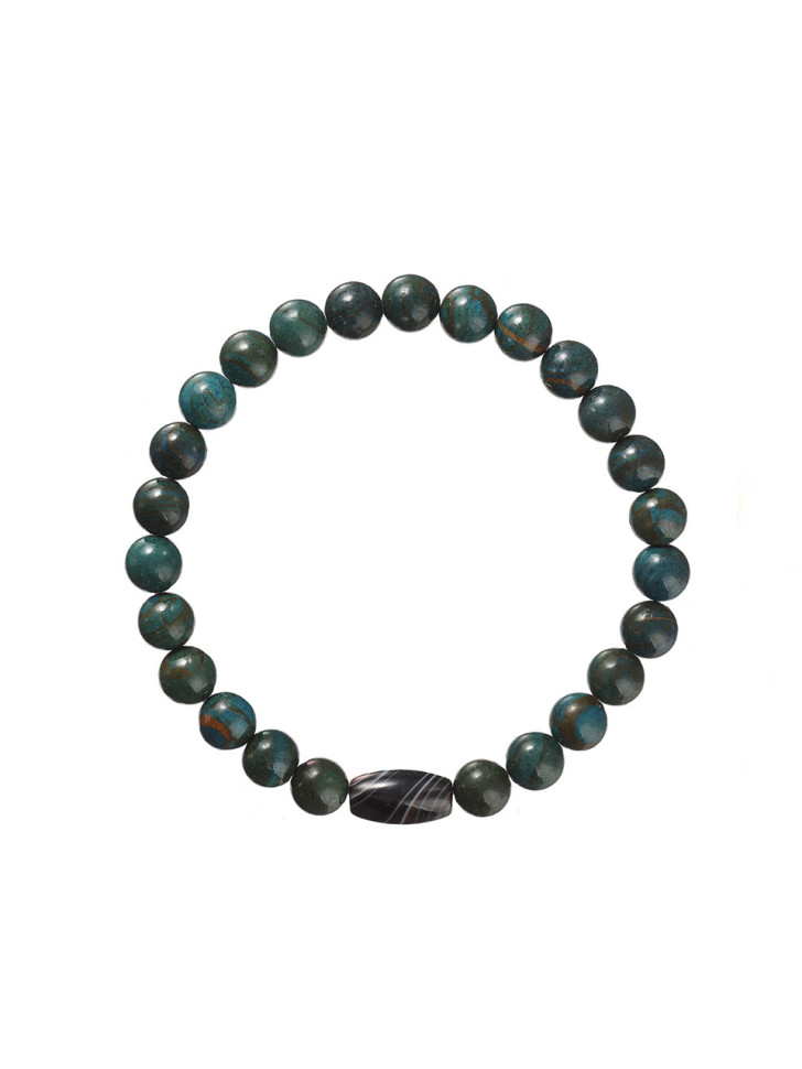 Herrenarmband aus Apatitstein D4683