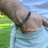 Herrenarmband aus Apatitstein D4683