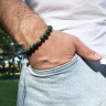Herrenarmband aus natürlichen Apatitsteinen D4968