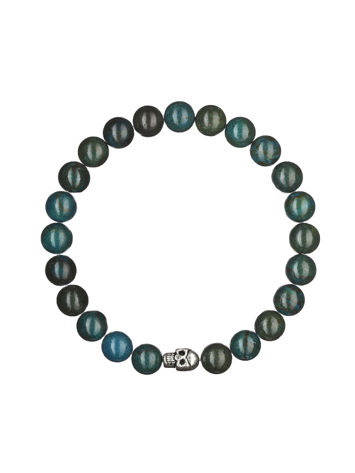 Herrenarmband aus natürlichen Apatitsteinen D4968