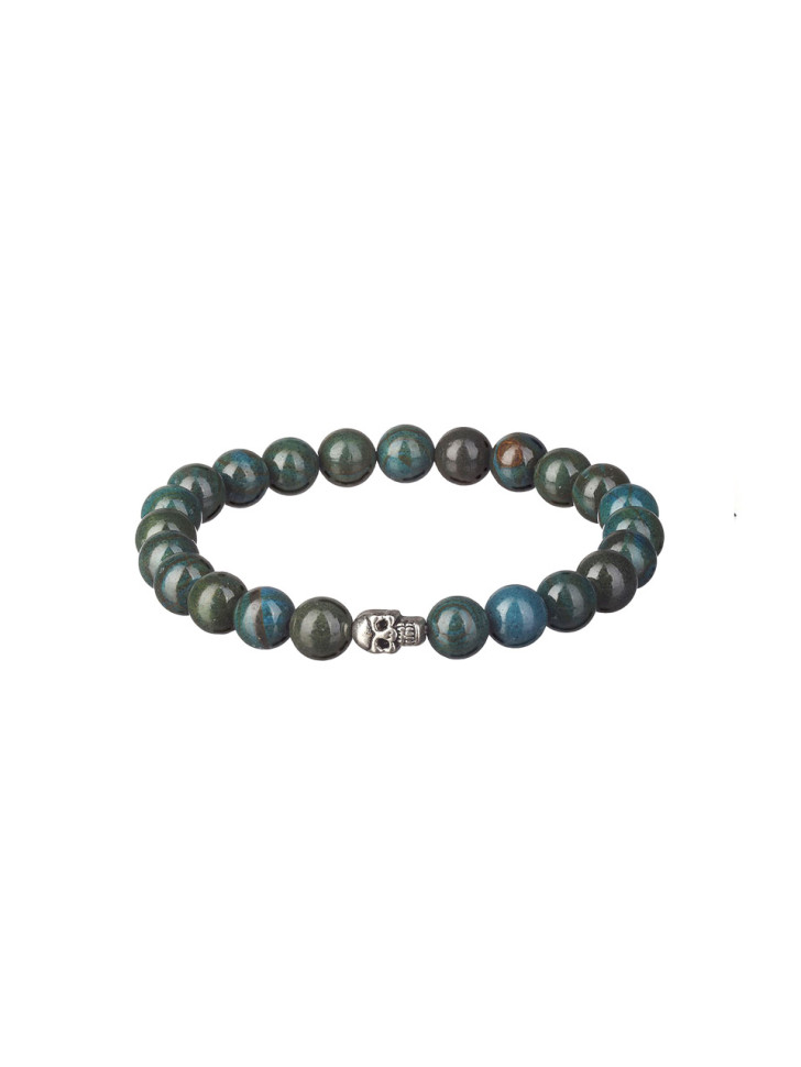 Herrenarmband aus natürlichen Apatitsteinen D4968