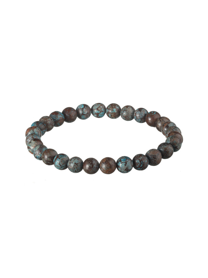 Damenarmband aus natürlicher blauer Jade für Jeans D4746