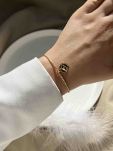 Golden beaded bracelet 5251