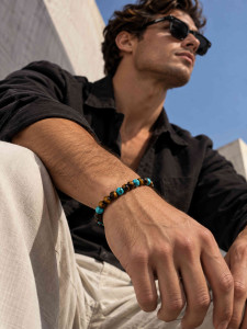 Herrenarmband aus Naturstein 5065