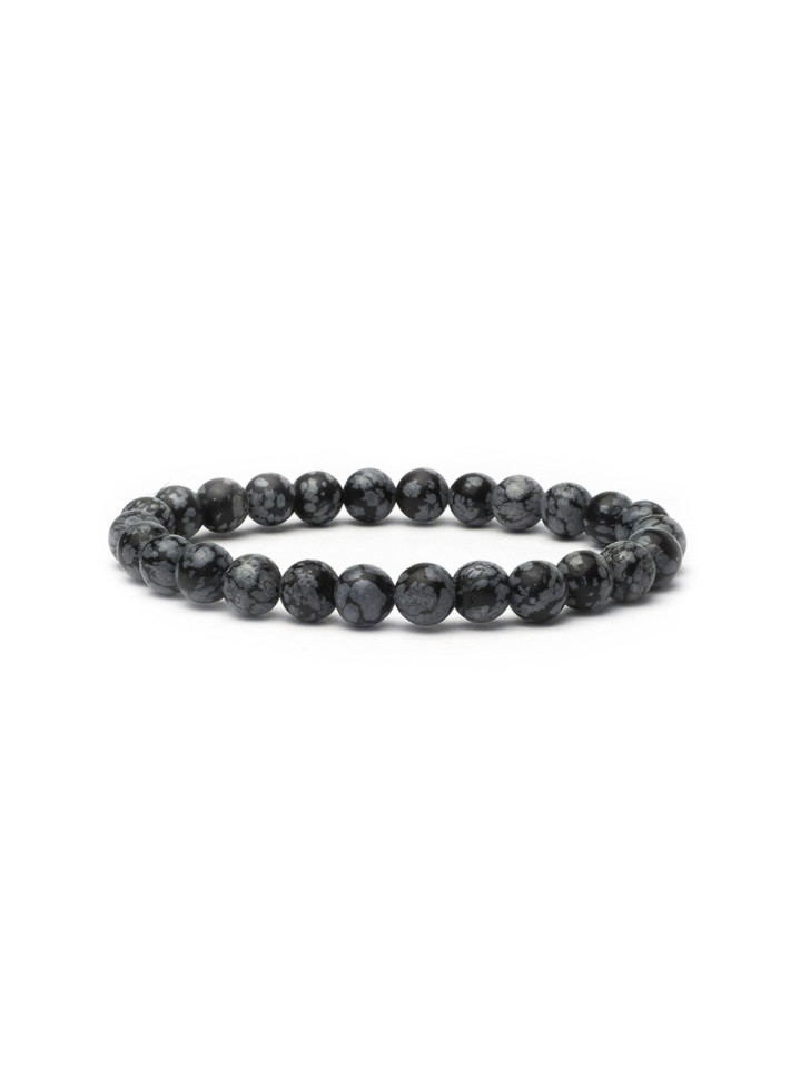 Herrenarmband aus Obsidian D5003