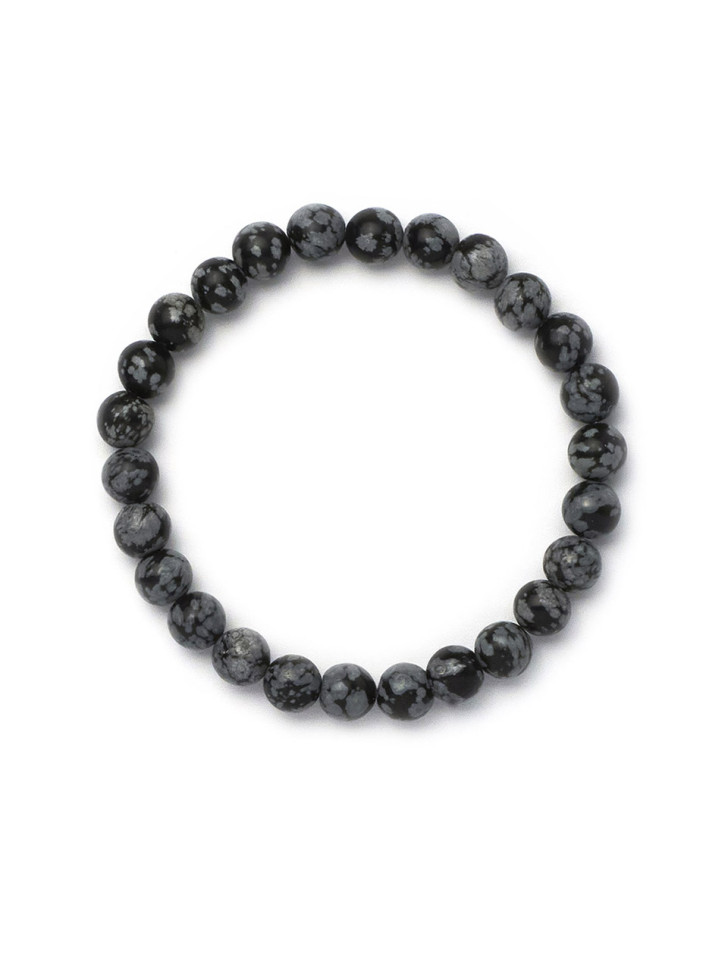 Herrenarmband aus Obsidian D5003