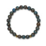 Herrenarmband aus blauer Jade D4672