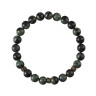 Herrenarmband aus grüner Jade D4916