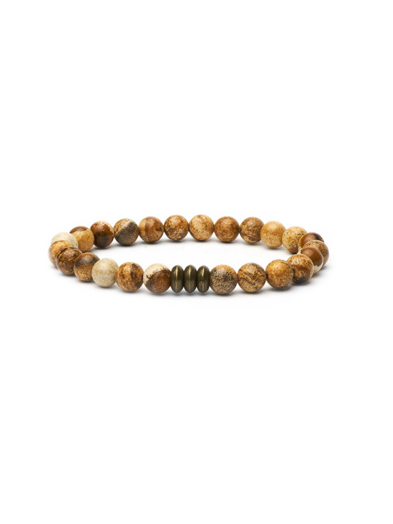 Herrenarmband aus Jade-Stein 4508