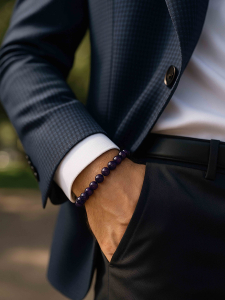 Men's amethyst bracelet 4509 by Lebijou.
