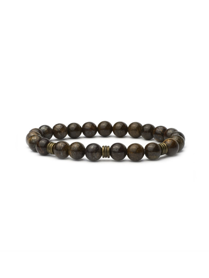 Stilvolles Herrenarmband aus Naturstein D4535