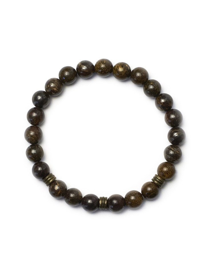 Stilvolles Herrenarmband aus Naturstein D4535