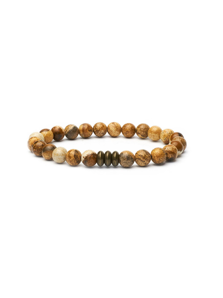 Herrenarmband aus Jade D4508