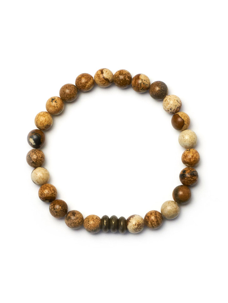 Herrenarmband aus Jade D4508