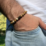 Herrenarmband aus Jade D4508
