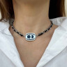 Choker-Halskette aus CD-Metall D4921